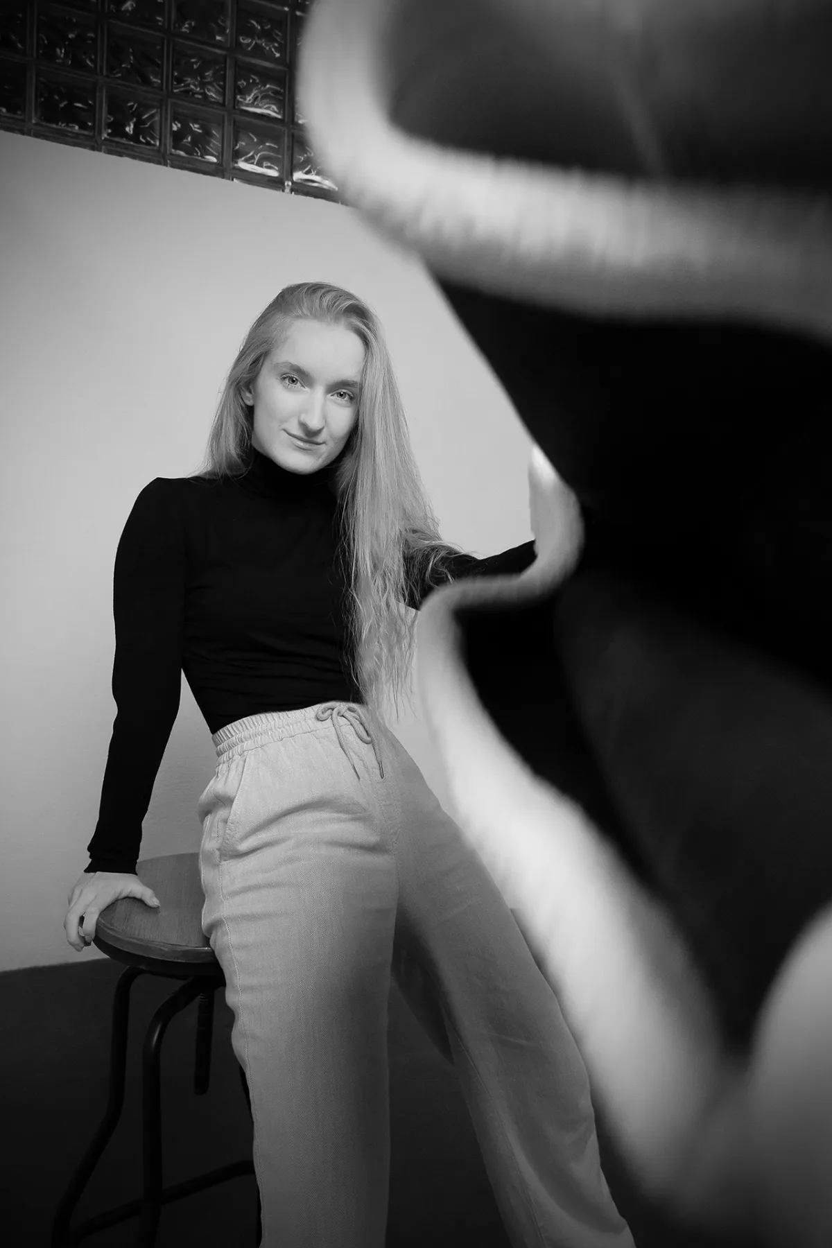 Beauty studio portrait of a young woman