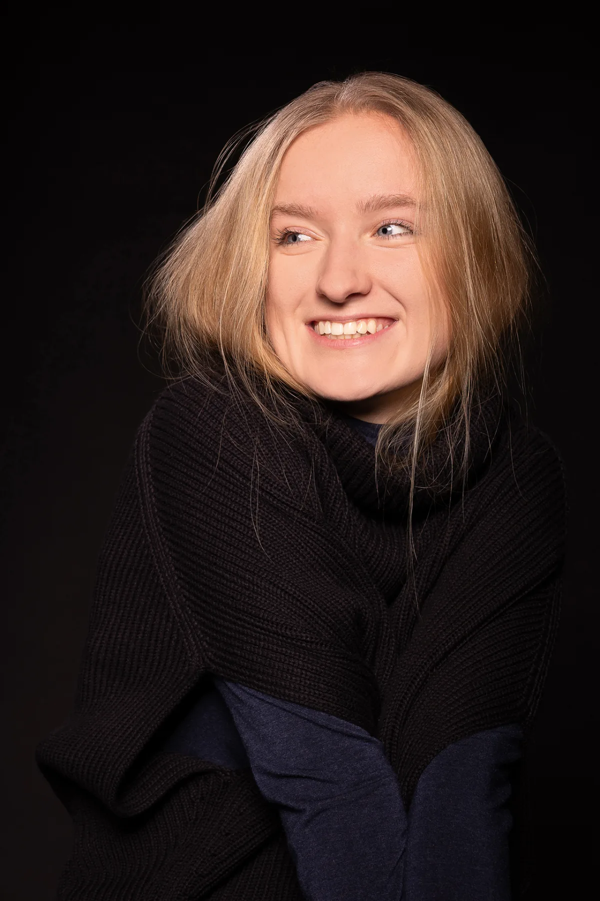 Beauty studio portrait of a young woman