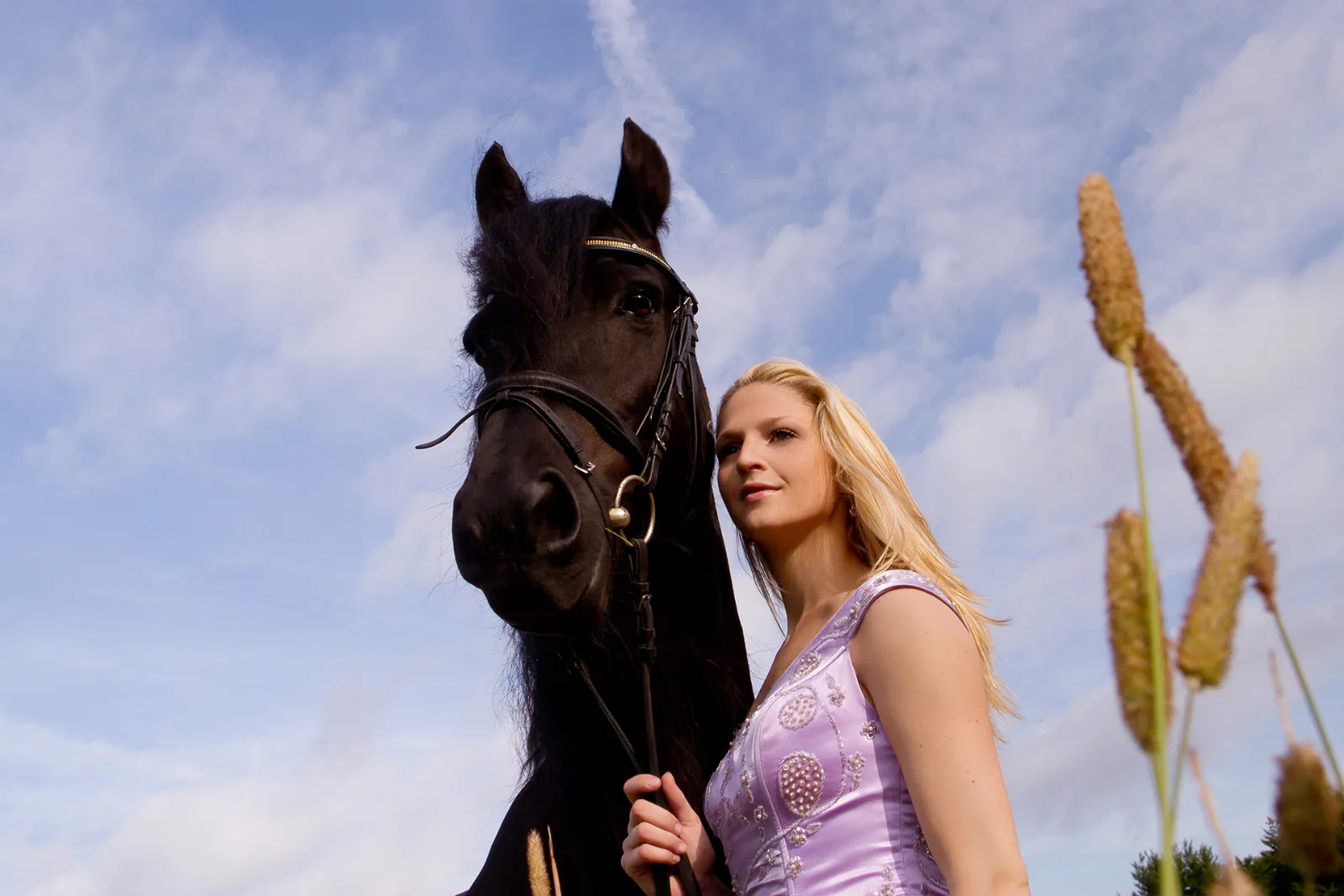 Another shot from the editorial session with the horse