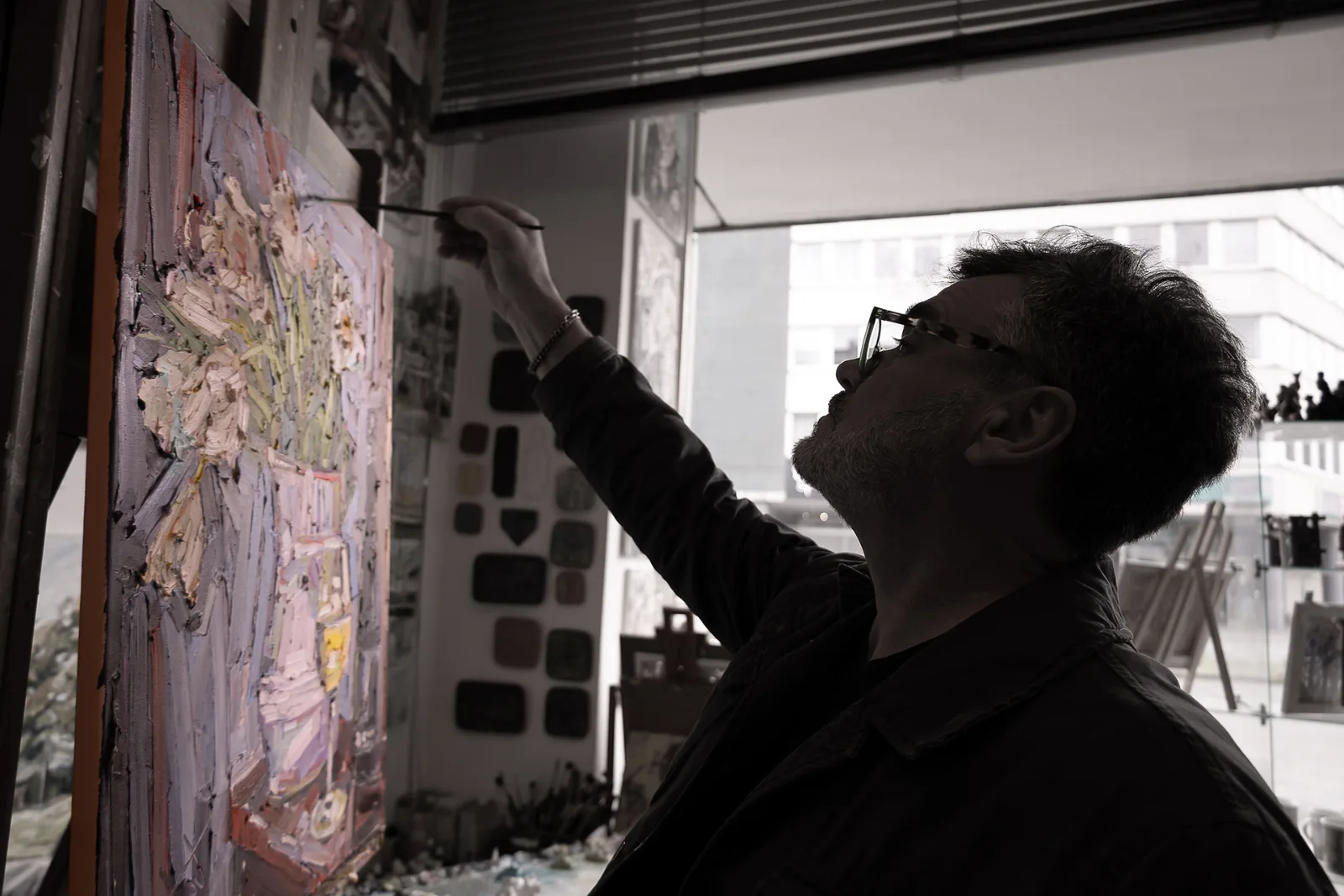 Portrait of the painter in his studio